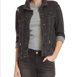 Buffalo David Bitton black distressed jean jacket